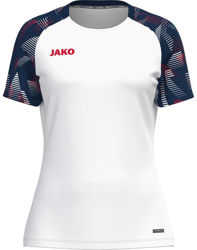 Jako Sonic T-Shirt Dames - Wit / Marine / Rood | Maat: 34/36