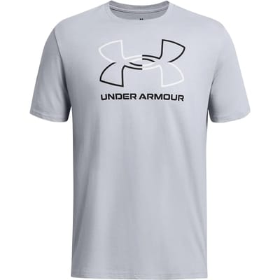 Under Armour UA GL FOUNDATION UPDATE SS-GRY Heren Sportshirt - Mod Grijs Medium Heather - Wit - Zwart