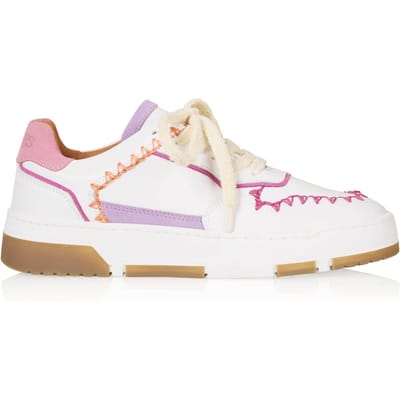 DWRS label Huntly Sneaker Fuchsia / Lila Maat: 36 | Sneakers Outlet | Dames | Wit