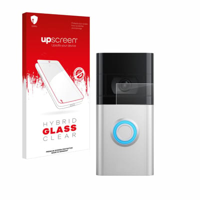 upscreen - Screenprotector voor Ring Video Doorbell 4 / Doorbell 3 - Folie Beschermfolie Beschermglas transparant