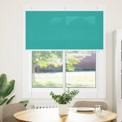 vidaXL - Plissé - rolgordijn - 115x100cm - stofbreedte - 114,4cm - petrol - groen