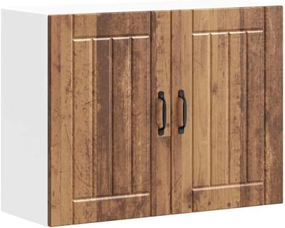 Wandkast Keuken Lucca Houtbewerking Oude Houtkleur Kast Ruimtebesparend