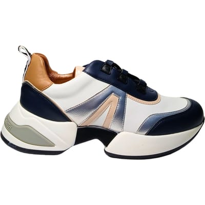 Damesschoenen Alexander Smith Marble vrouw- wit blauw