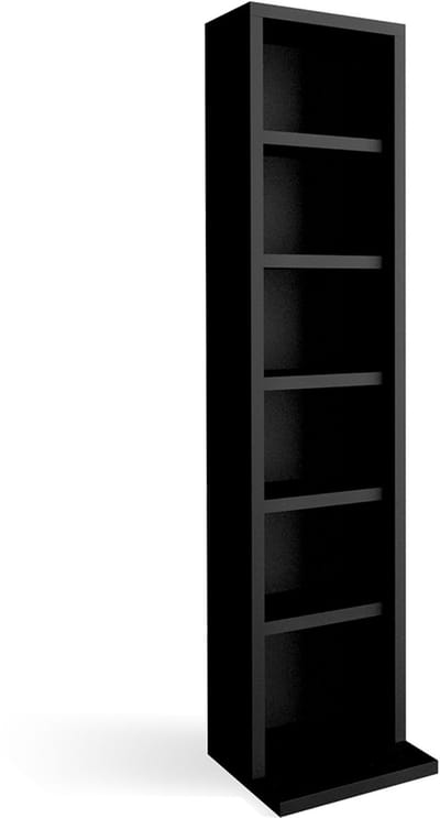 Vicco CD Rek – 21 x 91.8 cm Zwart