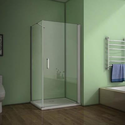 76x70cm Doucheafscheiding draaideur met zijwand douchewand,hoogte 185cm