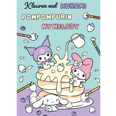 Kleuren Met Kuromi, Pompompurin, My Melody - Hello Kitty & Friends - Diversen