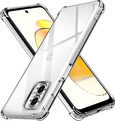 Casemania Hoesje Geschikt voor Motorola Moto G73 Transparant - Anti Shock Hybrid Back Cover