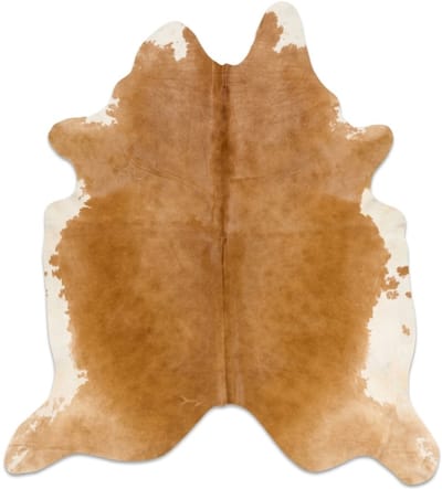 Koeienhuid Vloerkleed - Hereford Bruin-Wit - 220 x 200 cm - Koeienkleed / Koeienvel / Dierenvel / Dierenhuid / Koehuid Tapijt - incl. 4 onderzetters