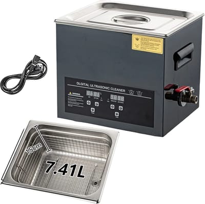 Studio Lyma Ultrasoon reiniger - Ultrasoonreiniger professionele kwaliteit - 10 liter (30x24x15) - Met verwarmingselement - Digitaal LED display