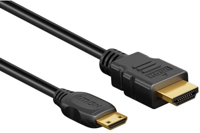 Mini HDMI - HDMI kabel | CCS aders | HDMI2.1 (8K 60Hz + HDR) | 1 meter