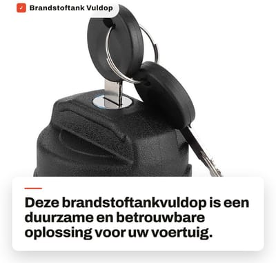 Dailygoods- Tankdop Zwart ABS - Brandstoftankvuldop - Geschikt voor Kever - Duurzaam en corrosiebestendig - Inclusief 2 sleutels - Lichtgewicht en eenvoudig te installeren - Brandstoftankdeksel