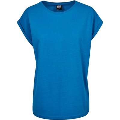 Urban Classics Extended Shoulder Tee Dames T-shirt - blauw - M