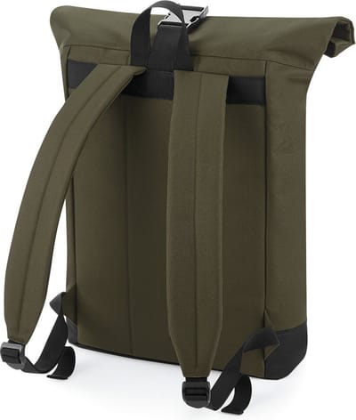BagBase Roll-Top Backpack BG855 - Military Green - 32 x 44 x 13 cm