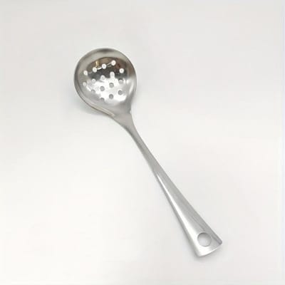Louches à soupe durables en acier inoxydable, Cuillères de cuisine à long manche pour fondue et usage familial au restaurant, Ustensiles de cuisine faciles à nettoyer 1PC