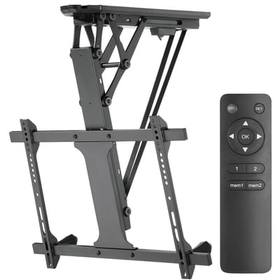 Maclean MC-880 - TV-beugel - TV-houder - Elektrische plafondbeugel voor TV met afstandsbediening, 32 "-70" max 35kg - max VESA 600x411
