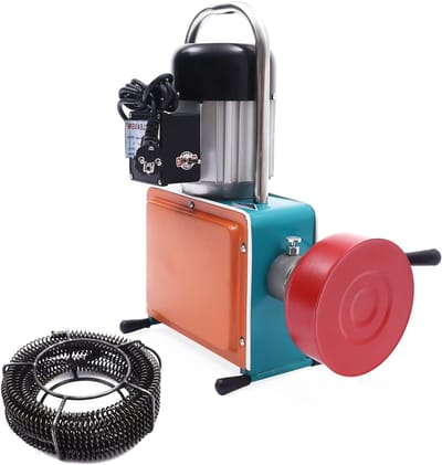 Rioolreinigingsspiraal - Afvoerontstopper - Verstopte Afvoer - Krachtige 1000W Motor - 20 Meter Lengte - Zwart