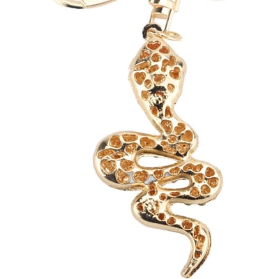 Porte-clés Serpent Mignon Porte-clés Strass Pendentif Suspendu Serpent Porte-clés pour Femmes et Filles Vert beige