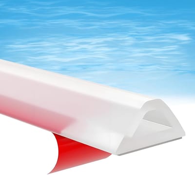 Zelfklevende Flexibele Siliconen Waterstopper voor Douche, 200 cm, Waterdichte Strip voor Badkamer en Keuken, Ideaal voor Vocht- en Droogscheiding