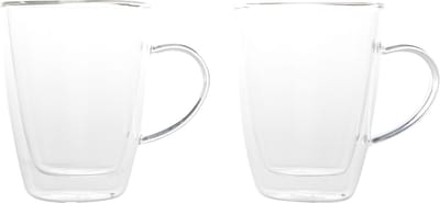 Cosy & Trendy Isolate Beker - Glas - 25cl - Ø 8.5 cm x 11 cm - Set-2 - Dubbelwandig