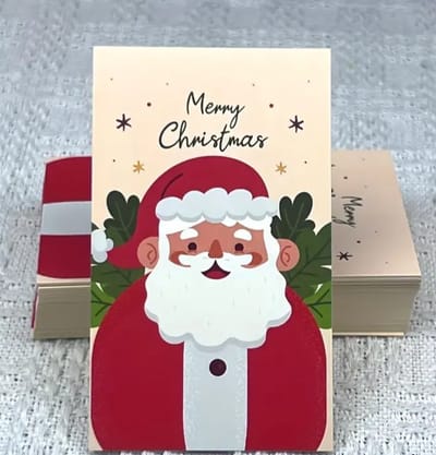 Kerstkaartje Kerstman - Grappige kerstkaart - Kerst kaart voor kinderen