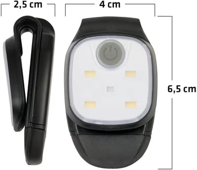 Actie4you® - Klemlamp - Koplamp - Klemlampen - LED-looplamp - Met 5 modi - USB - Geschikt om mee te joggen - Wandelen - Kamperen - Handsfree zaklamp voor - Hondenbezitters - Wandelaars en Joggers – 1 Stuk