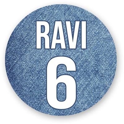 25x Traktatiestickers Blauw Jeans met Naam & Leeftijd – Stoere Sluitzegels- sluitstickers Pimp Studio
