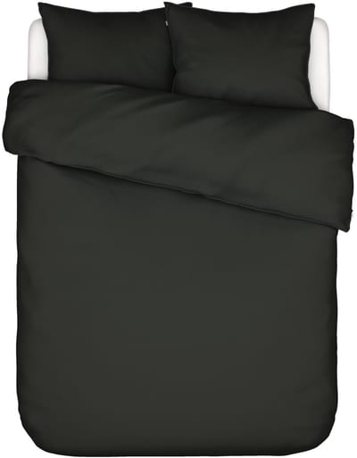 Essenza Minte Dekbedovertrek Antraciet - Tweepersoons – 200x200/220 cm