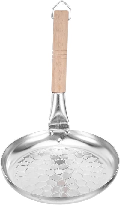Ontbijt Koekenpan - Eierpan Grill - Snel Ontbijten Maken - Antiaanbaklaag - 20 cm - Zilver