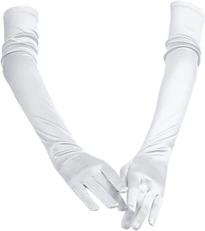 Elegante Lange Satijnen Handschoenen voor Dames - Perfect voor Bruiloften, Feesten en Opera's