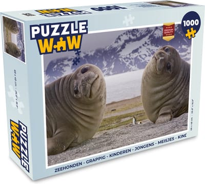 Puzzel Zeehonden - Grappig - Kinderen - Jongens - Meisjes - Kind - Legpuzzel - Puzzel 1000 stukjes volwassenen