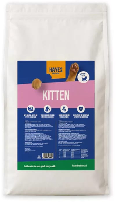 Hayes Brothers Kittenvoer 5kg – Droogvoer voor Kittens, gezonde start - Kitten