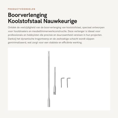 Dailygoods - Boorverlenging Koolstofstaal - Nauwkeurige Afwerking - Duurzaam - 1/4 Inch Schachtverlenger - Werktuigbouwkunde - Meubeltimmerwerkconstru...