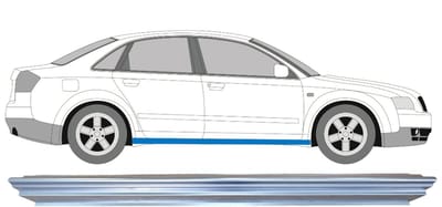 Reparatie dorpel voor Audi A4 B6 2000-2004 / Links = Rechts (symmetrisch)