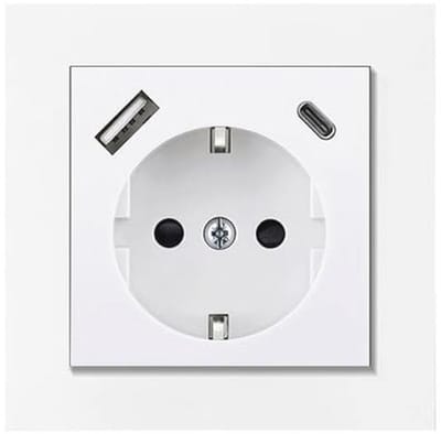 Inbouwstopcontact met USB-A en Type-C-poort - Max. 3,4A