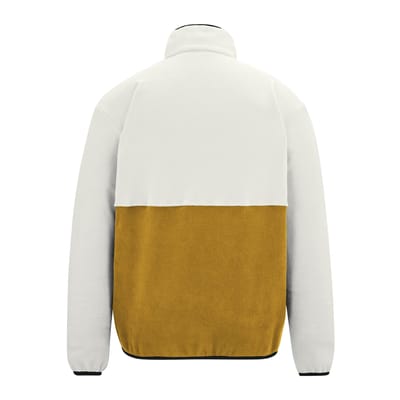 Regatta Heren Frankie Colour Block Full Zip Fleecejack (Wit steen/houtbruin)
