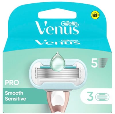 Gillette Venus Deluxe Smooth Sensitive Navulmesjes - 3 stuks
