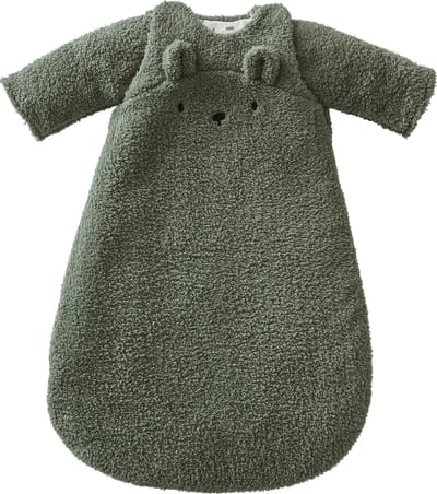 Vertbaudet Slaapzak Green Forest - baby - afneembare mouwen - beren
