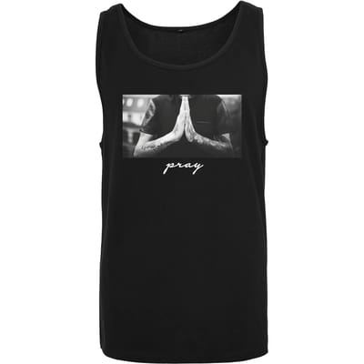 Mister Tee - Pray Tanktop - S - Zwart