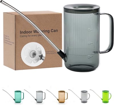 Gietkan Binnen - Kleine gieter - Planten Verzorgen - Lange smalle tuit - 950 ml - Grijs