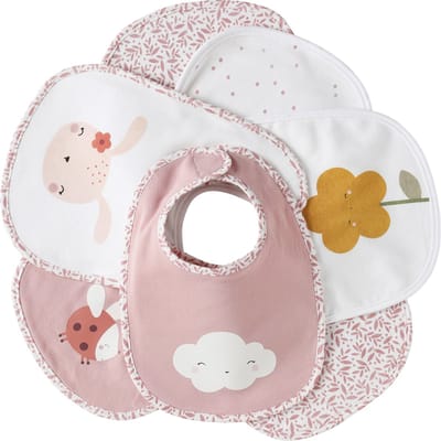 Vertbaudet Set van 7 babyslabbetjes
