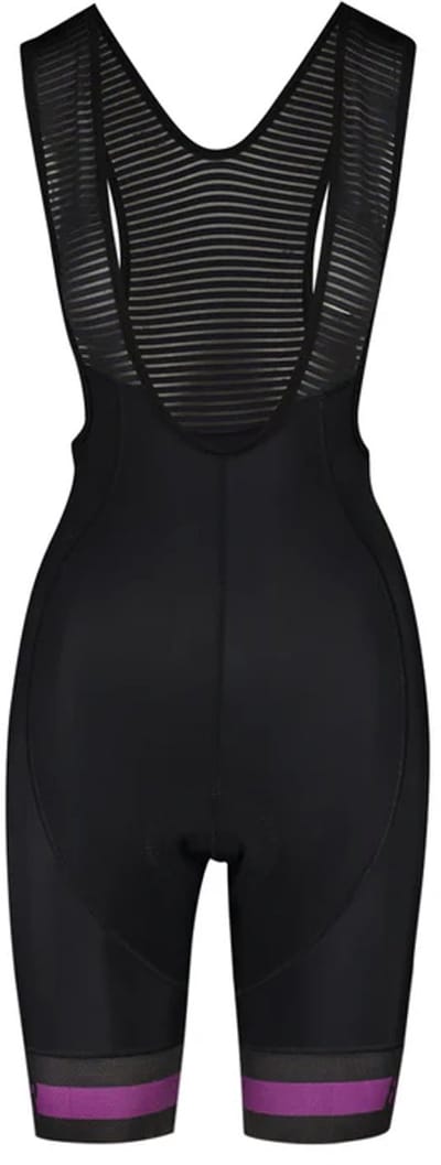 Bioracer Icon Dames Wielerbroek Black Deep Purple Maat XL