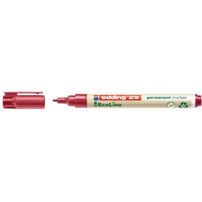 Viltstift edding 25 Ecoline rond 1mm rood