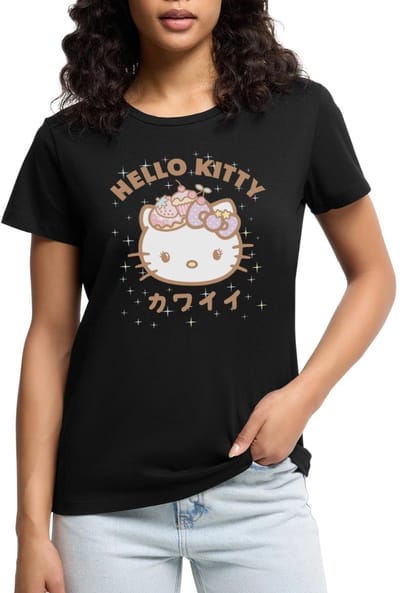 Hello Kitty Kawaii Stijlen Met Sterren Premium T Shirt Dames