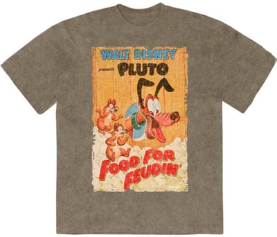 Disney - Pluto Food For Feudin' Heren Tshirt - S - Groen