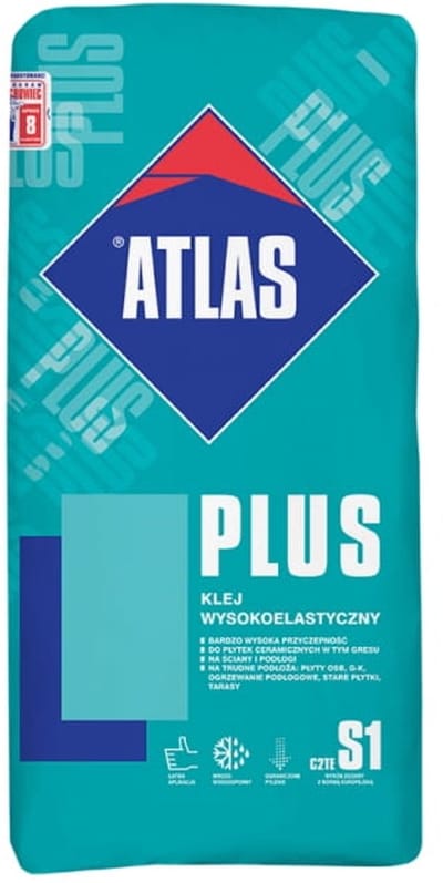 Atlas Plus Serie - Hoogwaardige Tegellijm - 25 kg - Hoge Elasticiteit - Geschikt voor Moeilijke Ondergronden