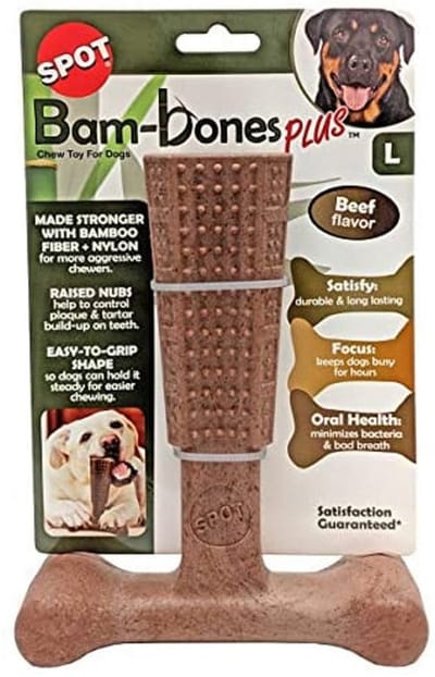Spot Bam-Bones Plus Easy Grip Rund - Veilig Hondenkauwbot - L