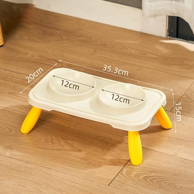 Kimpets Dubbele Kattenbak Verhoogde Huisdier Water Voer Voerbak Antislip Hondenbak Hellende Standaard Kattenvoerbak Voerbak Kitten Benodigdheden