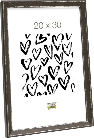 Deknudt Frames fotolijst S46DF2 - zwart met biesje - foto 20x30 cm