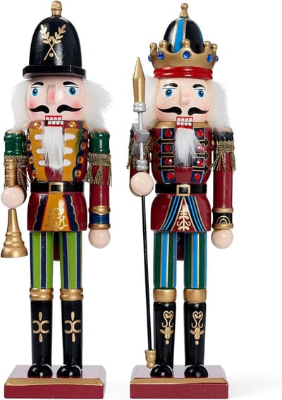 DailySupplies® Notenkraker Kerstdecoratie - Beeld Voor Binnen - Pop Woonkamer - Hout