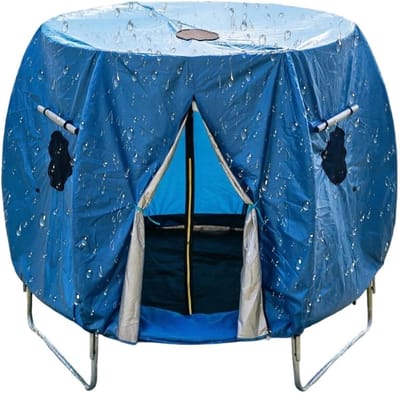 Trampolinetent Afdekhoes - Beschermhoes Luifel - Buiten Spelen - Geoptimaliseerde Ventilatie - 10FT - Blauw